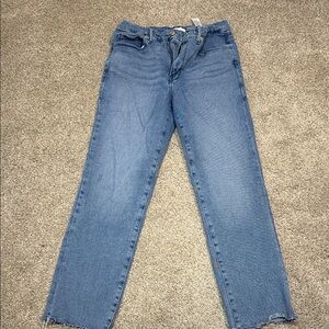 Good American Classic Blue Straight Leg Jeans